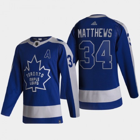 Herren Eishockey Toronto Maple Leafs Trikot Auston Matthews 34 2020-21 Reverse Retro Authentic